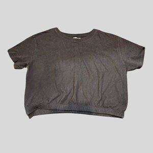 Hollister Black Cropped T-Shirt Women’s Size Small